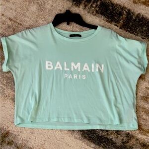 Balmain Paris Cropped T-shirt